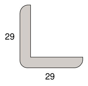 Stark Eckschutzleiste 29 x 29 mm, Massivholz