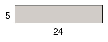 Stark Rechteckleiste 24 x 5 mm, Massivholz