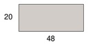 Stark Rechteckleiste 48 x 20 mm, Massivholz
