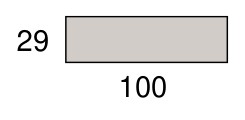 Stark Rechteckleiste 100 x 29 mm, Massivholz