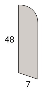 Stark Massivholz-Sockelleiste (Fußleiste) 48 x 7 mm