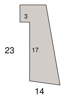 Stark Falzleiste 23 x 14 mm, Massivholz