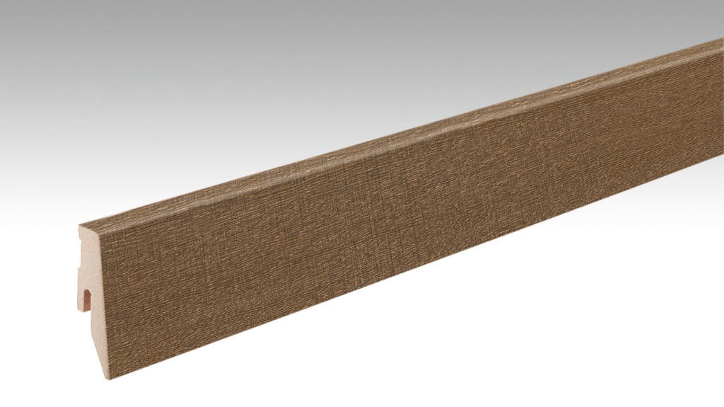 Furnierte Sockelleiste Profil 3PK für Parkettböden - Meister Dekorbezeichnung: Eiche olivbraun 01265