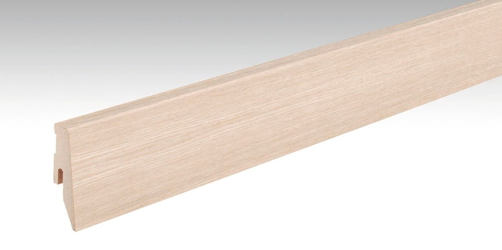 Furnierte Sockelleiste Profil 3PK für Parkettböden - Meister Dekorbezeichnung: Eiche weiß gekälkt 01277