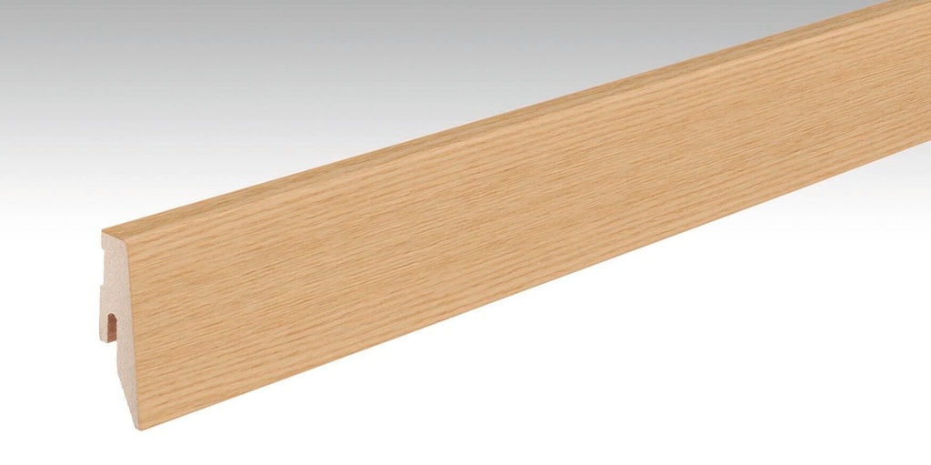 Furnierte Sockelleiste Profil 3PK für Parkettböden - Meister Dekorbezeichnung: Esche pure 01281
