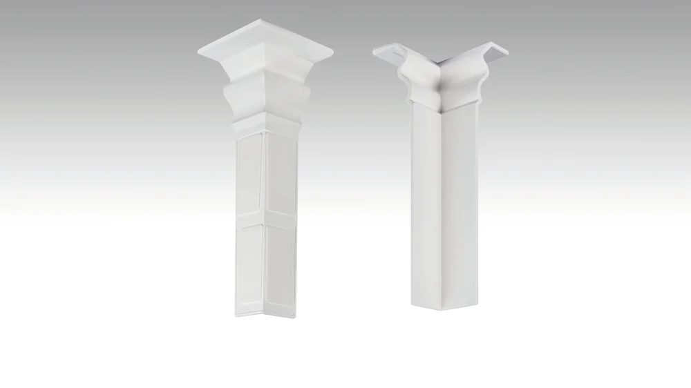 [800030-01-02001] Innenecke Profil 12PK | 12 F MK (100 mm) weiß