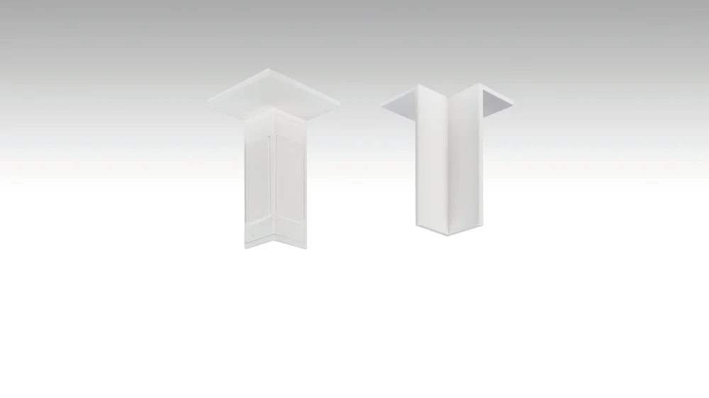 Innenecke Profil 8PK / 18PK  Weiß 02001