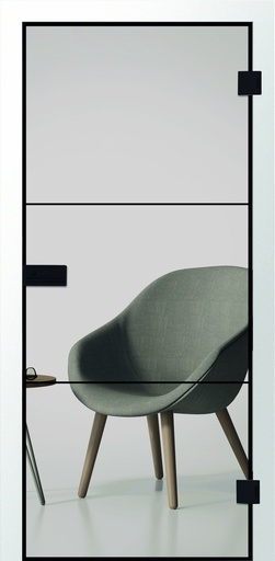 Erkelenz Glasschiebetür Cubus 31 Black Line