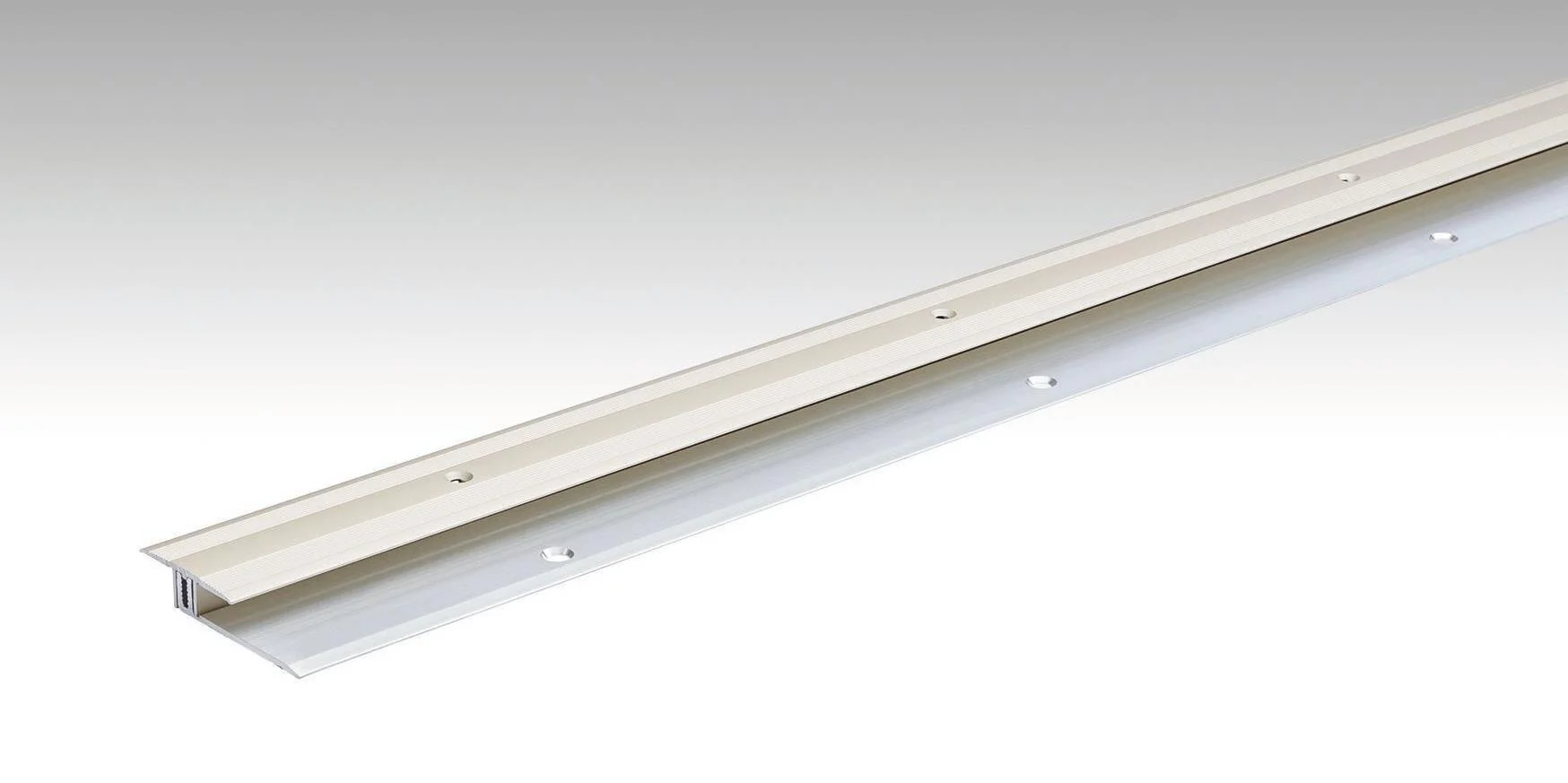 [800009-2700-00230] Übergangsprofil Typ 202 (6,5 bis 16 mm) - Länge (mm): 2700 mm, Oberfläche: Sand eloxiert (2700 mm, Sand eloxiert)