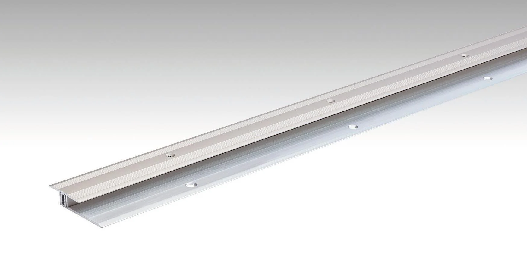 [800009-1000-00340] Übergangsprofil Typ 202 (6,5 bis 16 mm) (1000mm, Edelstahl-Oberfläche)