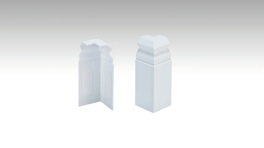 Außenecke Profil 11PK | 11 F MK (80 mm) weiß