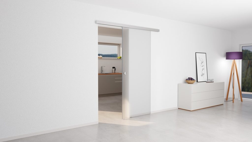 Erkelenz Beschlagset Sigma 2.0 Slim 65 mit Softclose für Glasschiebetüren