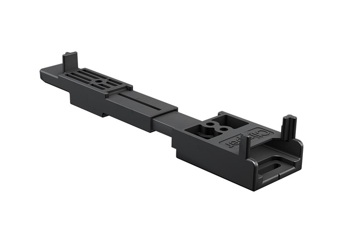 Terrassenverbinder Clipper | Dielenbreite [90-150 mm] | Dielenstärke [20-25+] - Verpackung: 50 Stk., Dielenstärke in mm: ab 25, Dielenbreite in mm: 120-150, Unterkonstruktion: Holz