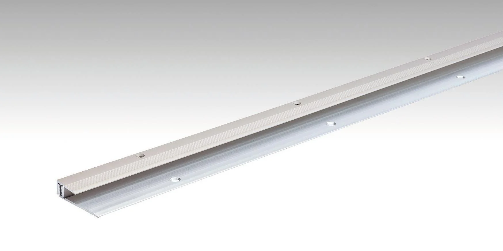 [800008-1000-00340] Abschlussprofil Typ 201 (6,5 bis 16 mm) (1000mm, Edelstahl-Oberfläche)