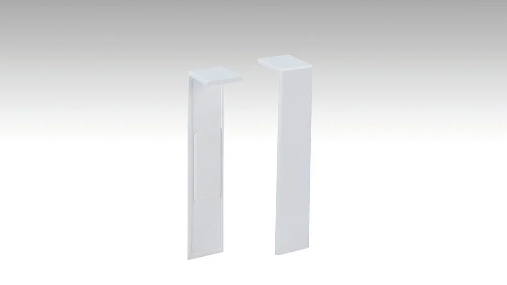 Verbindungsstück Profil 9PK / 19PK Uni weiß glänzend DF