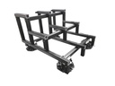 VARIO Terrassen Systemtreppe Bausatz - Karle und Rubner | 2 oder 3 stufig vormontiert | Dielen- oder Plattenbelag - 3-stufig, Dielen