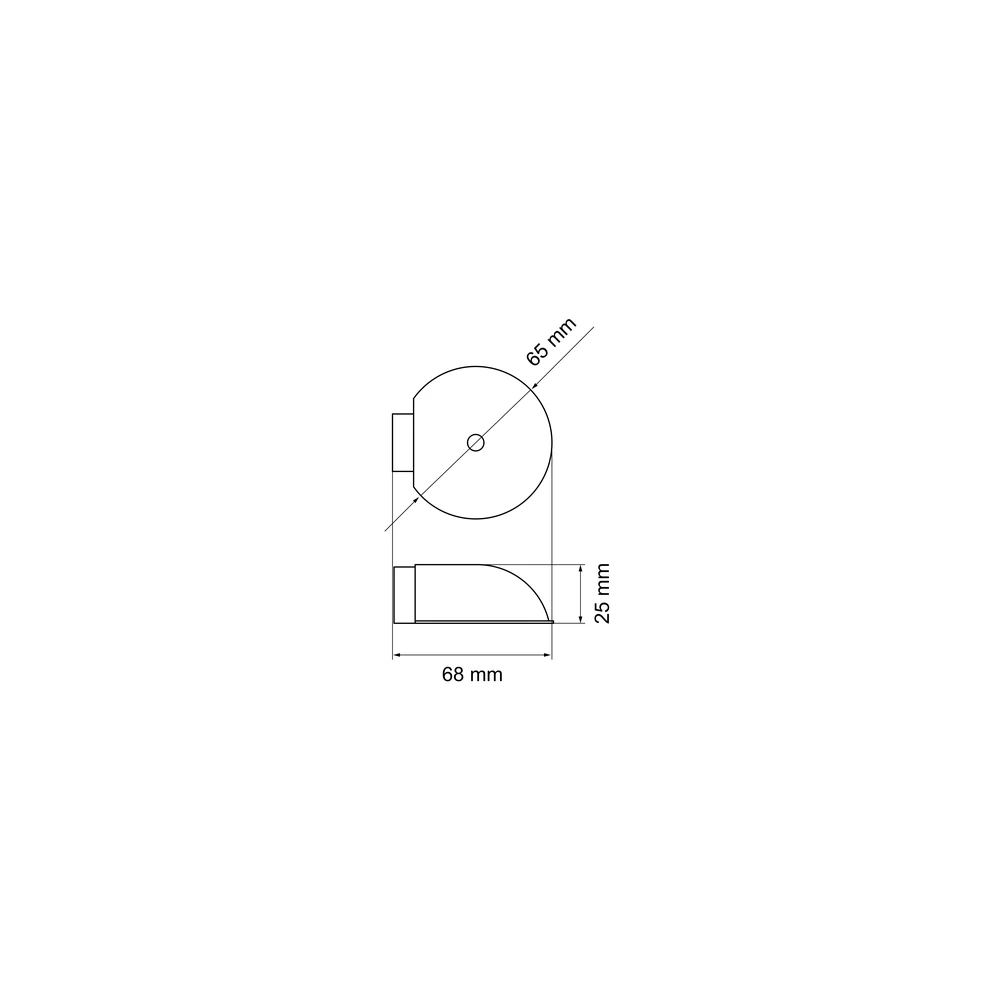 Technische Zeichnung [EZ215 G] Karcher Türstopper EZ215 (Edelstahl) (G)