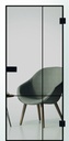 Erkelenz Glastür Cubus 7 Black Line