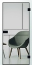 Erkelenz Glastür Cubus 22 Black Line