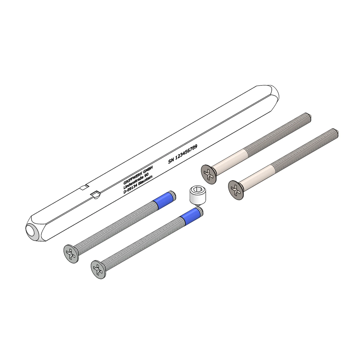 Griffwerk Set für Griffe fast2fix (Hohlstift)
