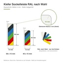 Stark Kiefer Sockelleiste (Fußleiste) in RAL-Wunschfarbe