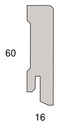 Stark Echtholz-Sockelleiste (Fußleiste) 60 x 16 mm, ummantelt, furniert